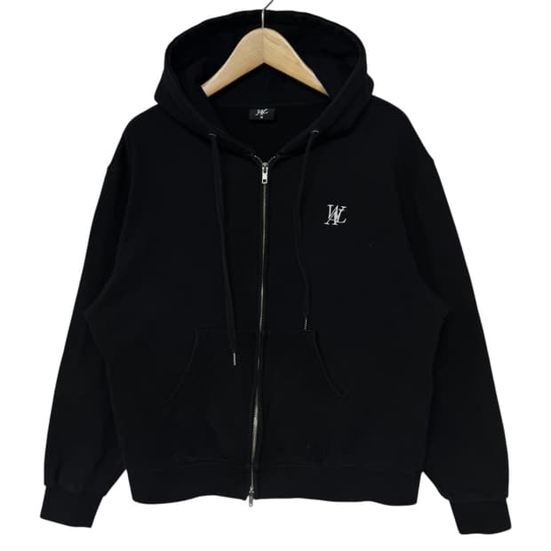 우알롱 로고 후드집업