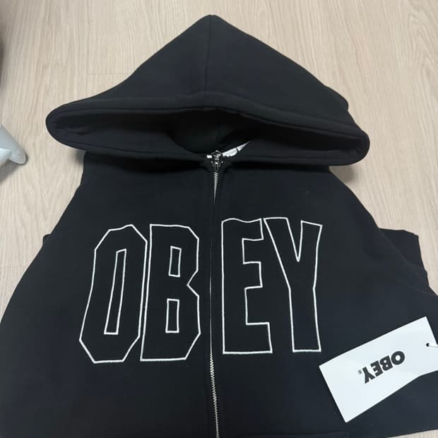 오베이 고든 엑스트라 헤비 집 후드집업 블랙 xl