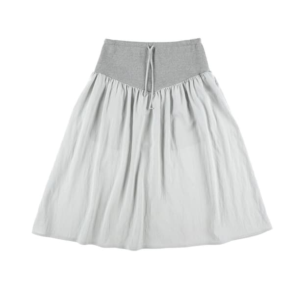 온스카 미디 스커트 FLARE RIB SKIRT