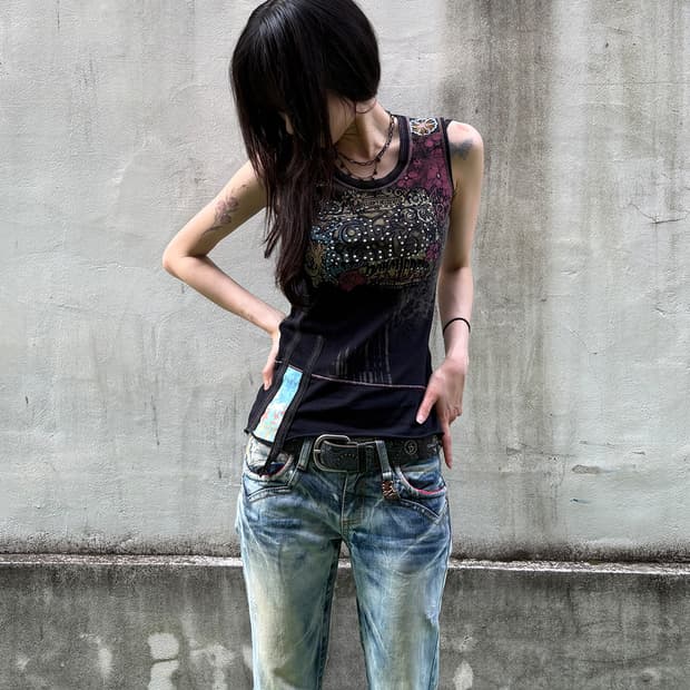 Skinny Minnie grunge sleeveless