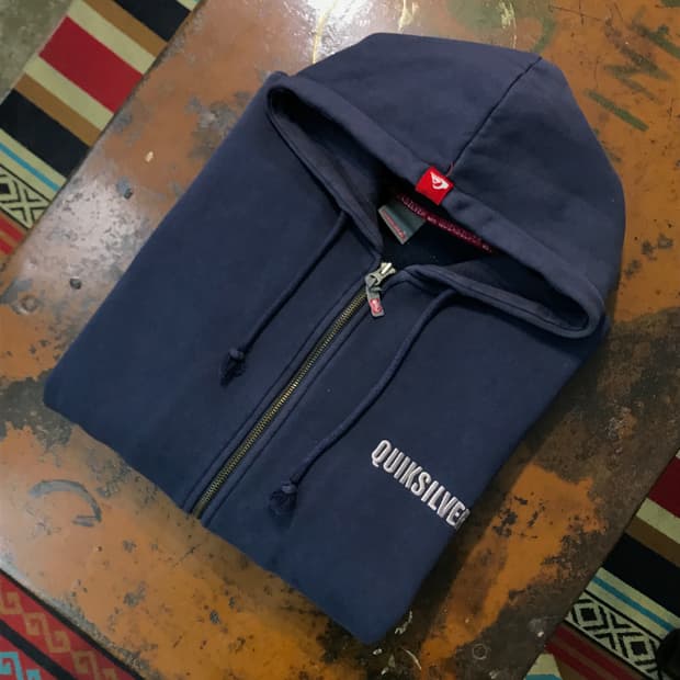 퀵실버 에이징 네이비 프린팅 기모 집업 후디 남성 115 빅사이즈