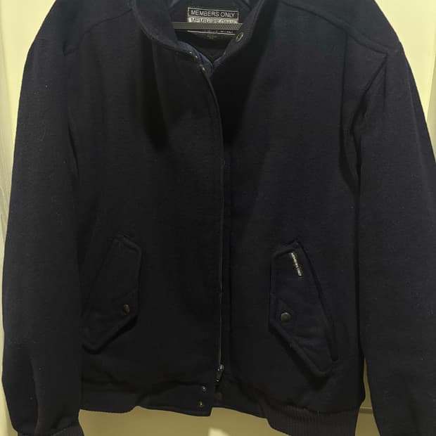 Members only 네이비 울 자켓