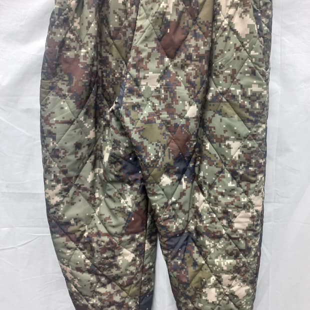 디지털 카모 퀼팅 겨울 바지 30