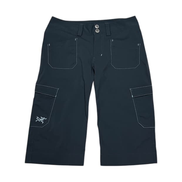 아크테릭스 여성 램파트 7부 카고 팬츠 바지 블루 그린 4