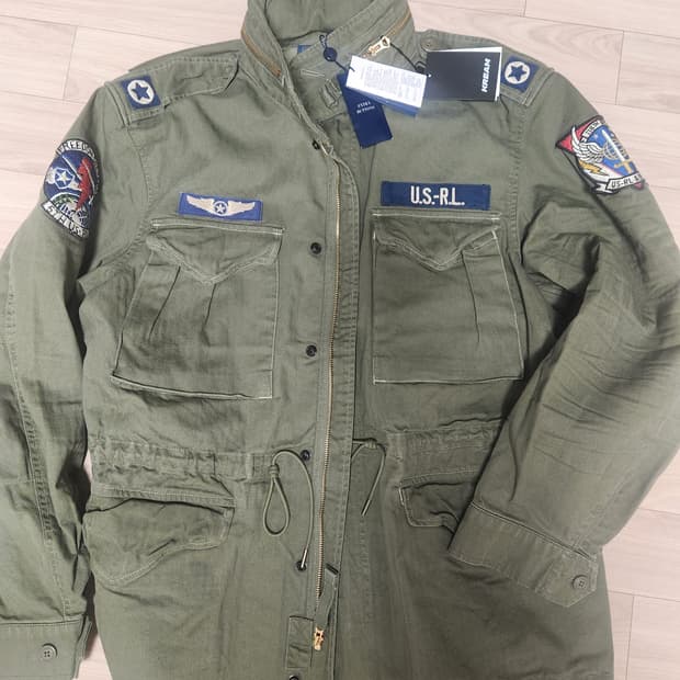 (새상품) 폴로 아이코닉 헤링본 필드자켓/ 소령 야상