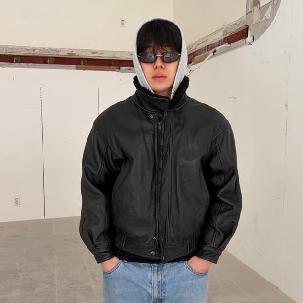 90’s Robert Comstock lambskin bomber