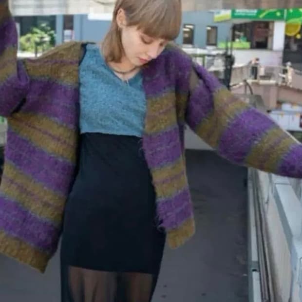 perverze 모헤어 2way 가디건