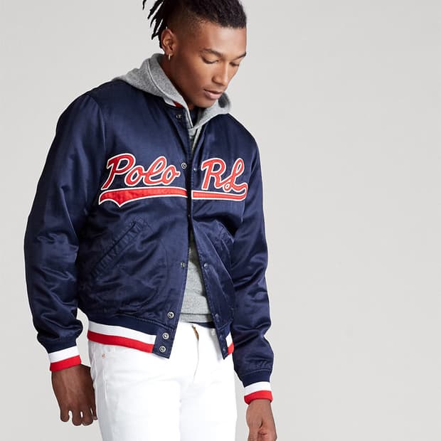 폴로 랄프로렌 레터링 스타디움 자켓