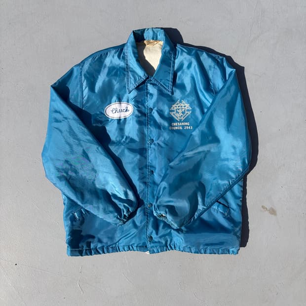 70-80s Gem Sportswear 'Chuck' 자수 코치 자켓