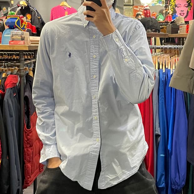 [IM] Polo 폴로랄프로렌  블루 체크 긴팔셔츠