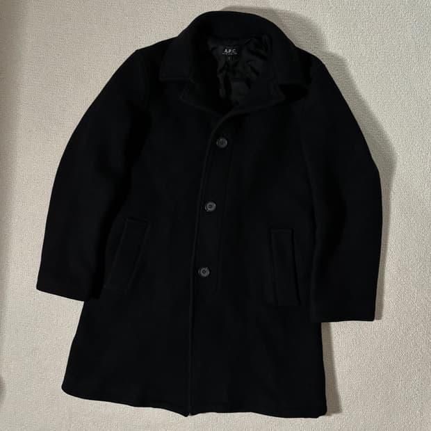 일본빈티지 APC 아페쎄 블랙 코트
