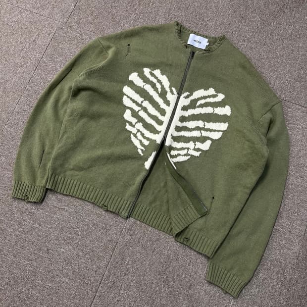 엑스톤즈 투웨이 보운 니트집업