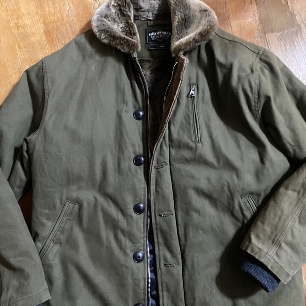 프리즘웍스 N-1 덱 자켓 올리브 XL ((105)