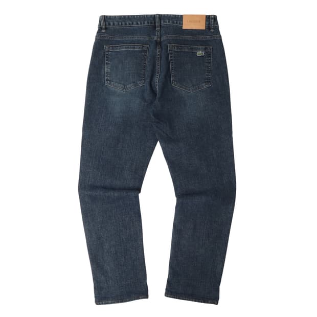 라코스테 레귤러핏 워싱진 데님팬츠