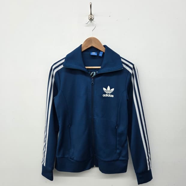 아디다스져지 삼선 트랙탑 네이비 여성xs
