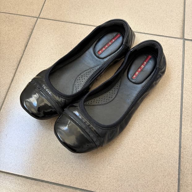 프라다 스포츠 irina 플랫 발레 슈즈