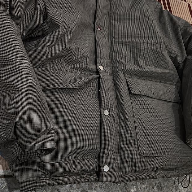 에잇세컨즈 브라운 체크 푸퍼 (패딩) XL