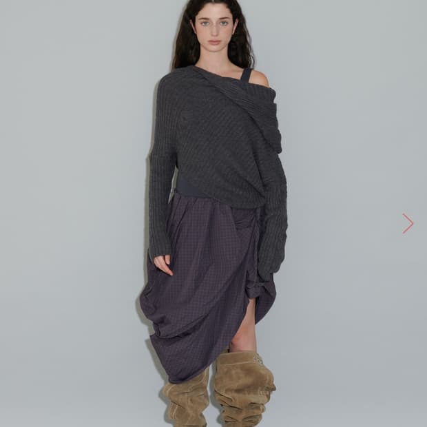 더포르타 후드 니트