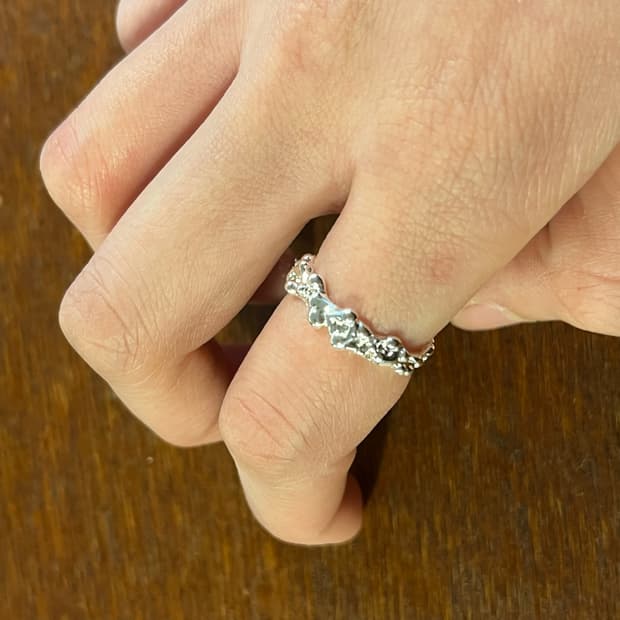 새상품 여성 신주 불규칙 반지 