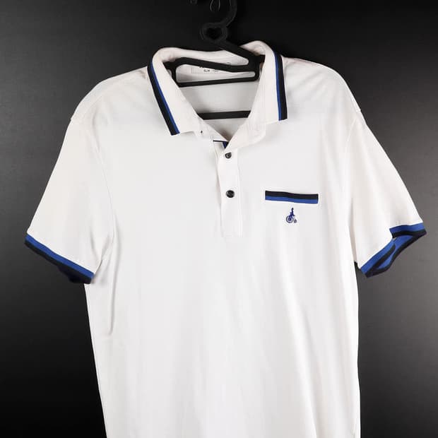 빈폴 흰색 반팔카라티