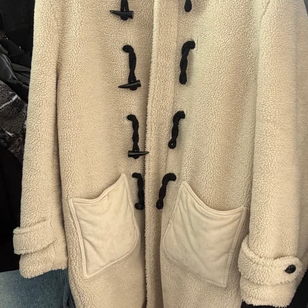 쥬네스 JNSS 램 더플 코트 아이보리 세븐틴 민규 디에잇 원우 손민수