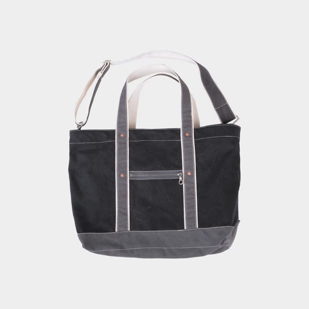 본로우 토트백 블랙 차콜 새상품 마이라이브러리