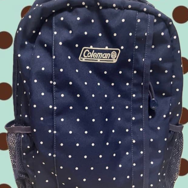 Coleman dot backpack 콜맨 도트 백팩 빈티지