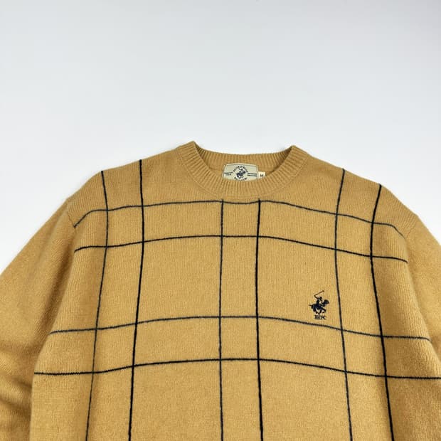 VTG 빈티지 재팬 아가일 패턴 니트 (M)