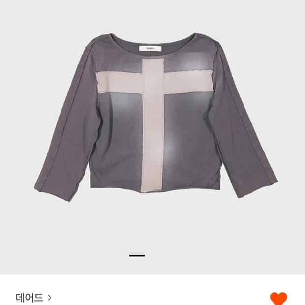사요) 데어드 ghost wash top