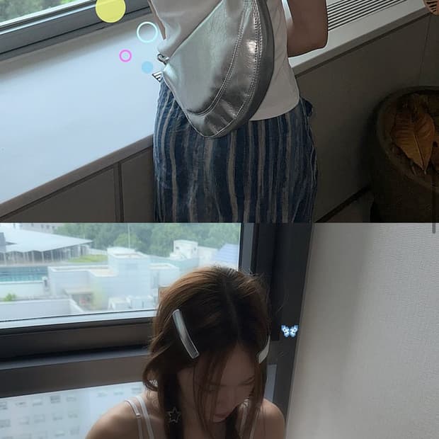 COFERRY 실버 숄더백 (새거)