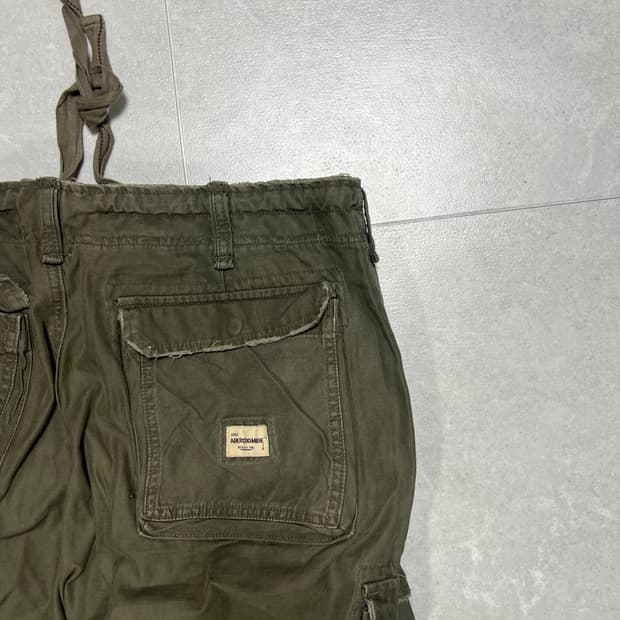 [36] 아베크롬비 00s 빈티지 카키 카고 팬츠 바지