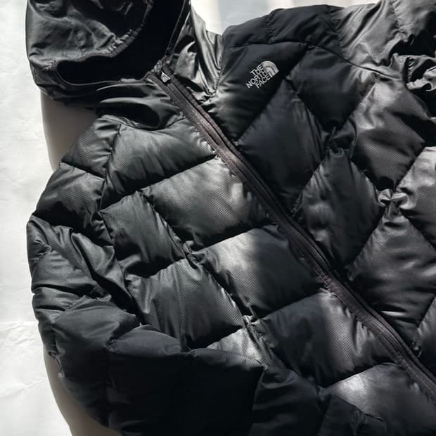 노스페이스 구스다운 경량 후드 패딩 550 M