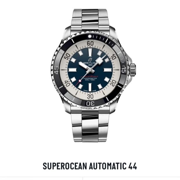 Breitling 브라이틀링 슈퍼오션 오토매틱 44 블루 다이얼 스틸판매