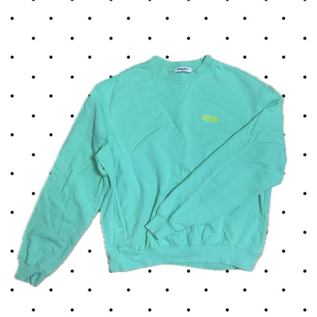 빈티지 민트 오버핏 맨투맨