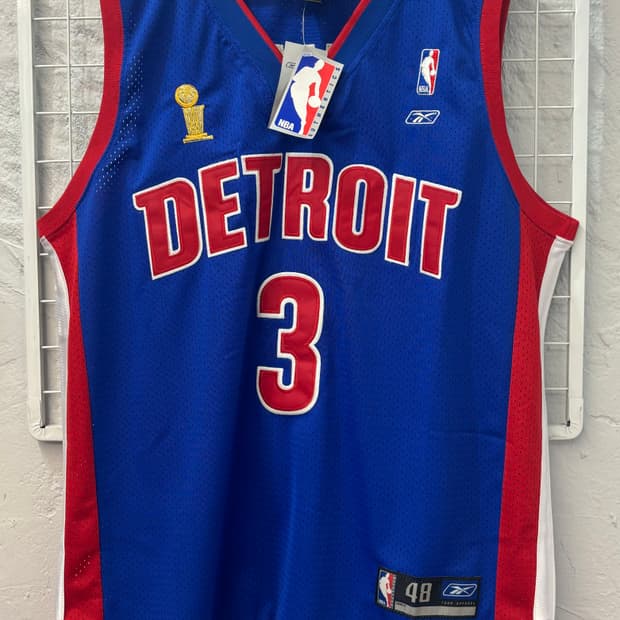 NBA X 리복 디트로이트 피스톤즈 슬리브리스 유니폼 XL