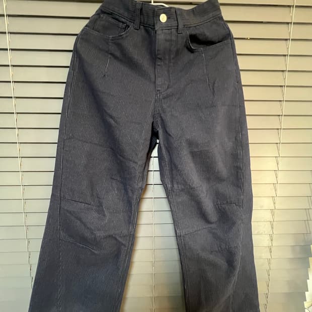 999휴머니티 플리츠 데님 블루