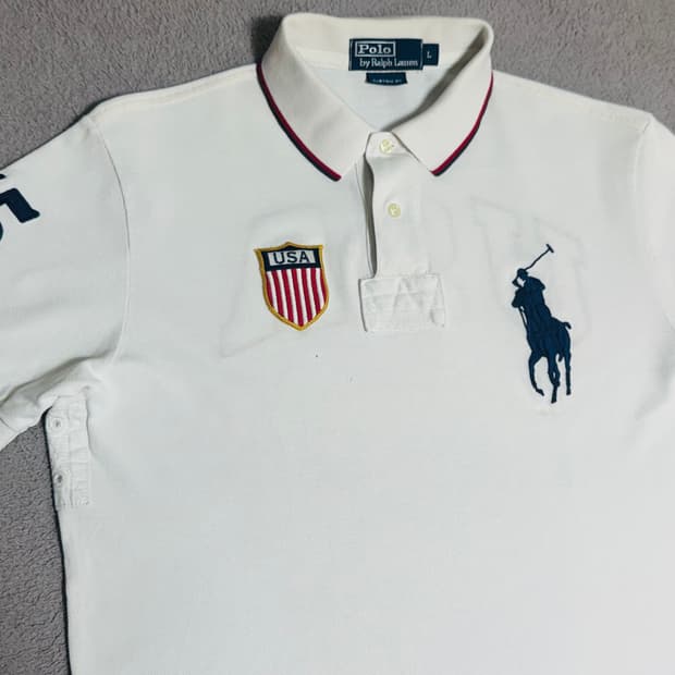 L 폴로 랄프로렌 키프치프 미국 usa 성조기 빅포니 카라티 