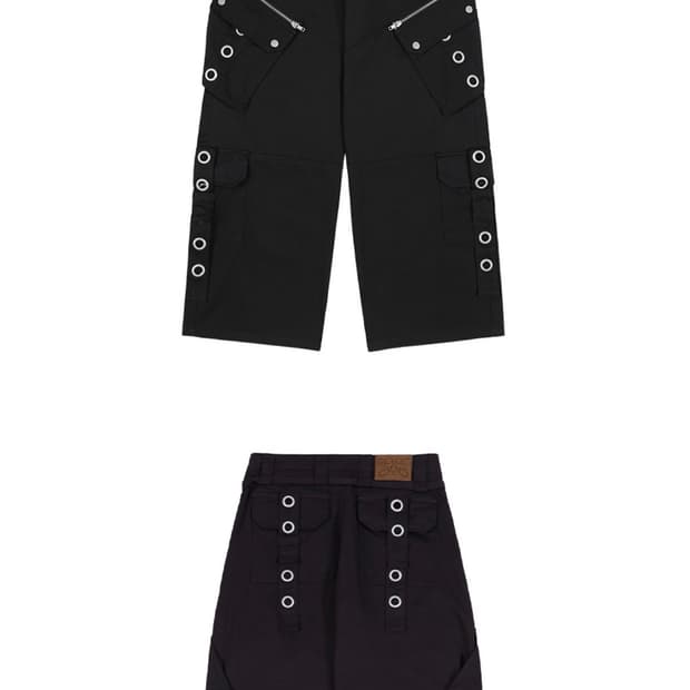 팬시클럽 디테쳐블 카고팬츠 블랙 1