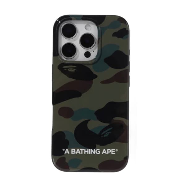 베이프 퍼스트 카모 아이폰 16 프로 케이스 그린