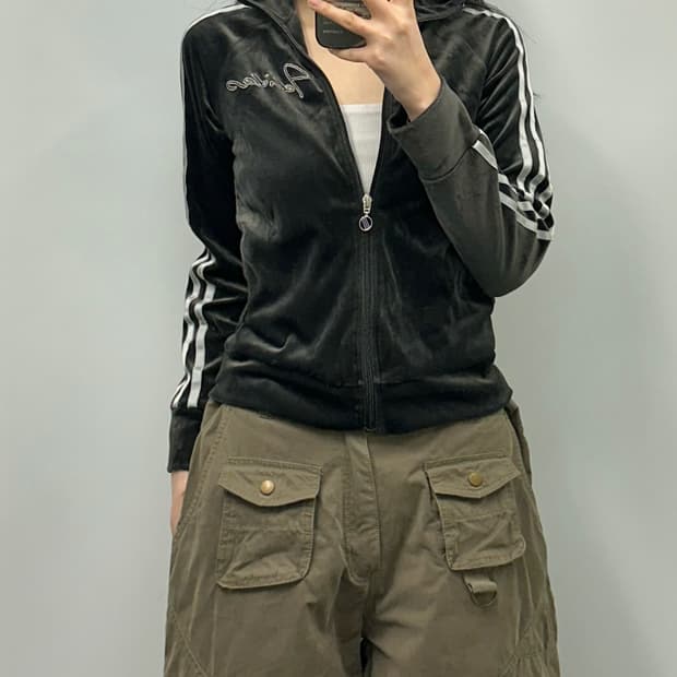 아디다스 벨루어 벨벳 트랙탑 져지