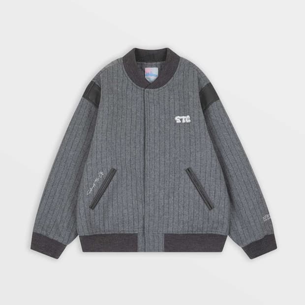 사파리스팟 바시티 자켓 그레이