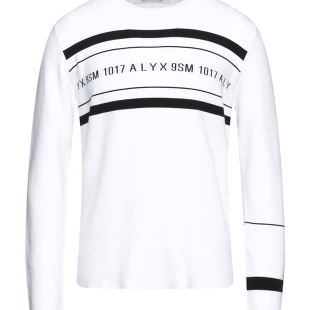 알릭스 1017 ALYX 9SM 화이트 긴팔 니트
