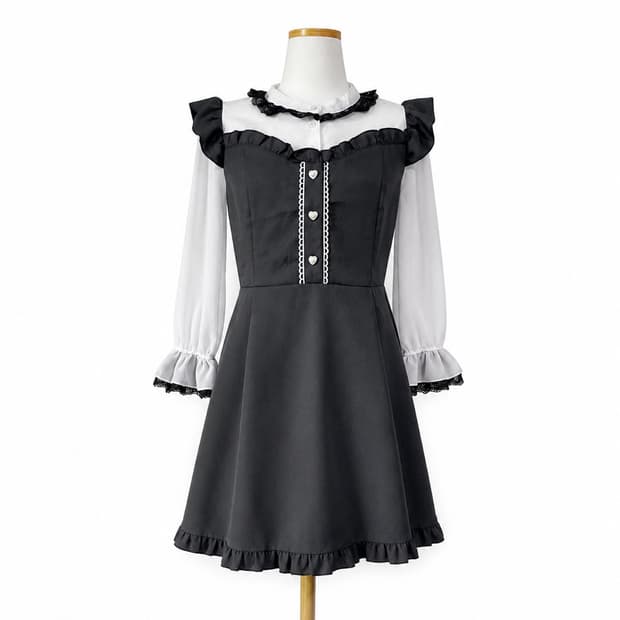 gothic maid mini onepiece