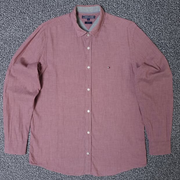 [무료배송][105]타미힐피거 남성용 체크 셔츠 남방