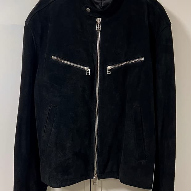 토니웩 스웨이드 레이서 자켓(black) XL