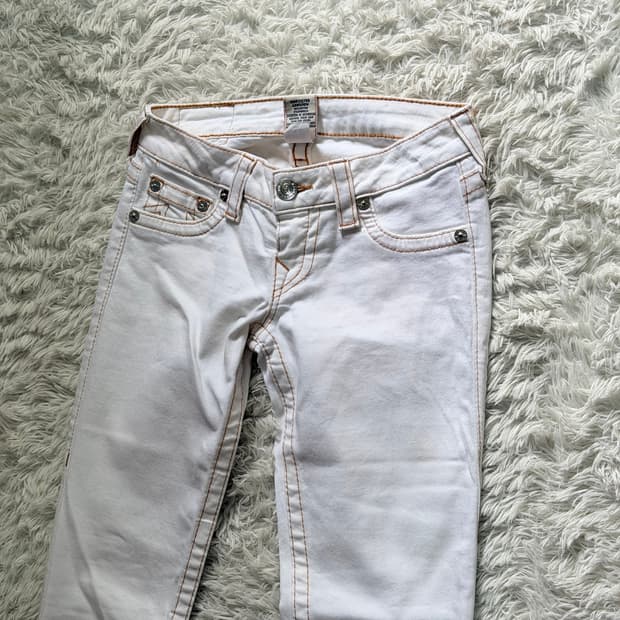 트루릴리전(True Religion) 화이트 스키니진 - 25사이즈