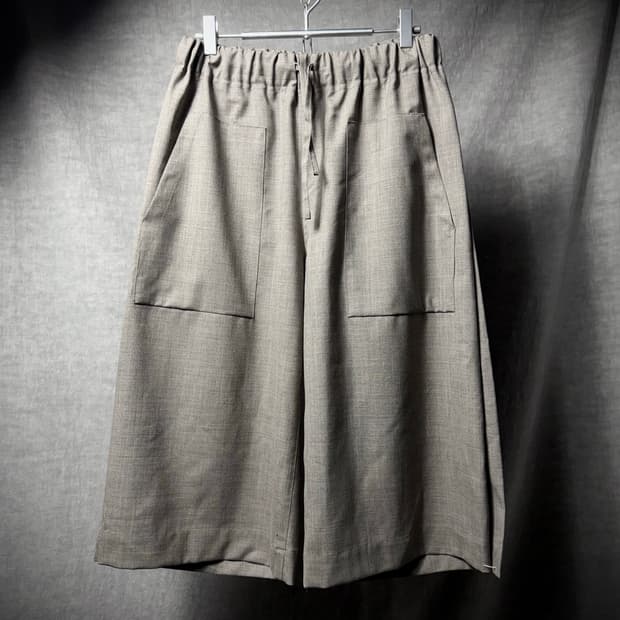 KLASICA Linen Wide Cropped Pants