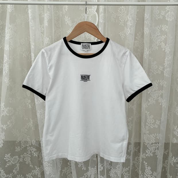 M) 마리떼 프랑소와 저버 링거 반팔 티셔츠 화이트