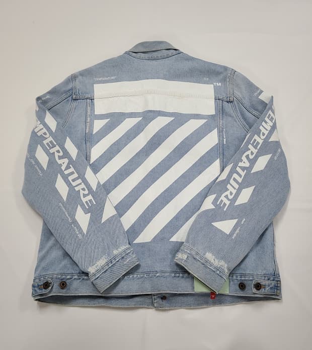 [L] 18ss 오프화이트 템퍼레이처 청자켓