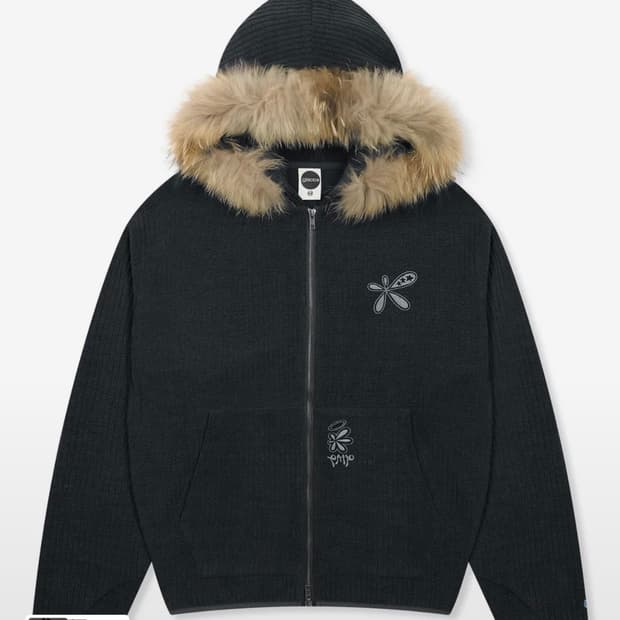 글랙 라쿤 퍼 후드집업